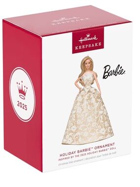 Hallmark Keepsake Holiday Barbie Ornament Inspired by the 2025 Holiday Barbie